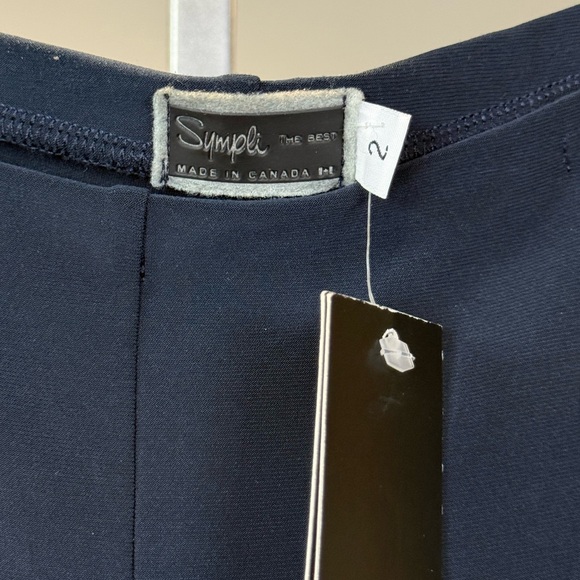Sympli Signature Leggings Navy Size 2 Ruched Ankle - Picture 5 of 9
